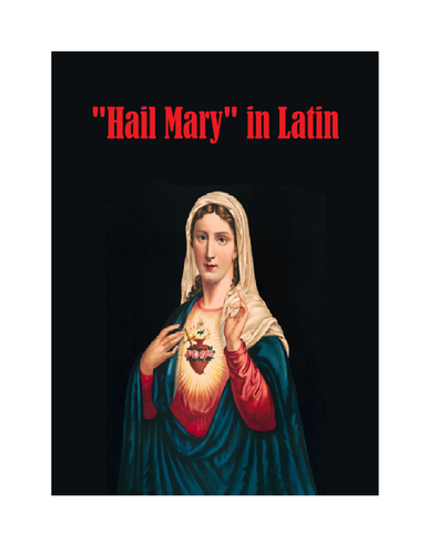 "Hail Mary" in Latin