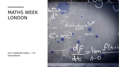 Maths Week London Assembly PowerPoint | KS1 & KS2 | Whole School Maths Celebration