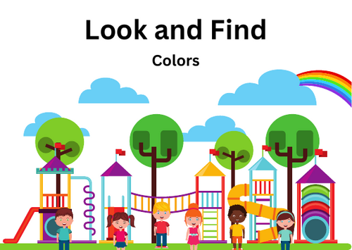 Look and Find! Kids FlashCard Activity