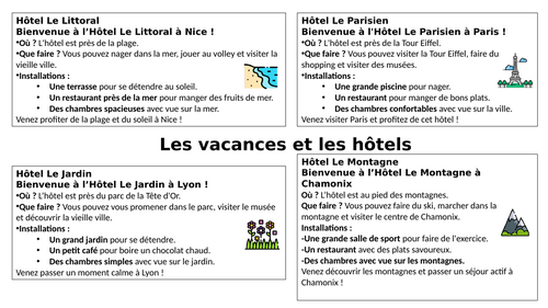 Les hôtels reading and drawing