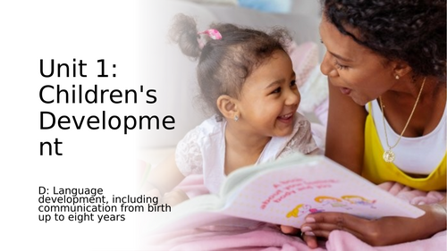 AAQ in Early Childhood Development. Unit 1. Learning aim D