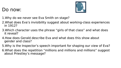 An Inspector Calls   – Social Class (4 Fully Resourced Lessons + Model Answers + Quiz)