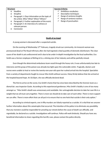 AQA Language- P2 Q5- 5 Model Answers