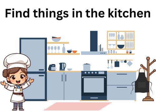 Finding Objects - Kids FlashCard Activity