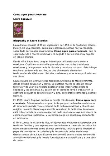 Laura Esquivel - Biography