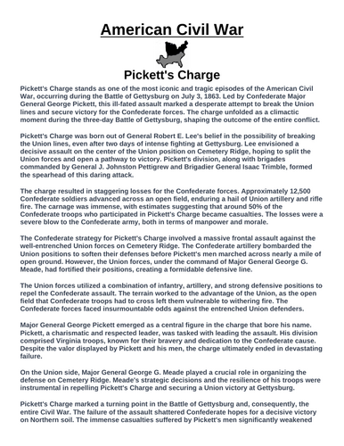 Pickett's Charge “Article & Questions” Assignment