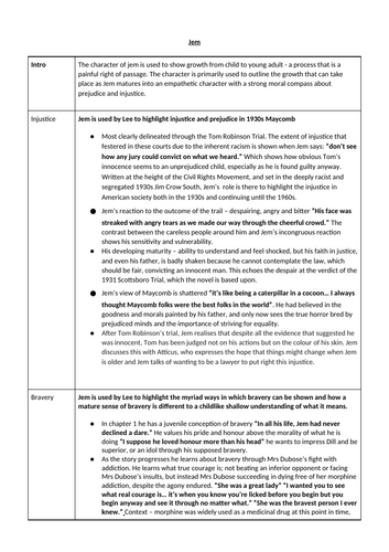 To Kill a Mockingbird - Jem