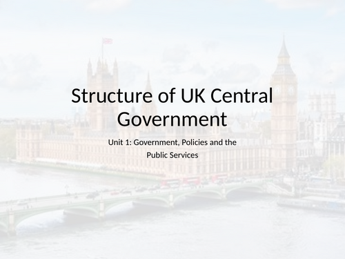 Level 3 RQF UPS - Government & the Protective Services LOC A,B,C,D&E