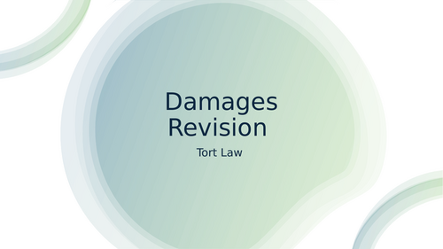 BTEC Applied Law: Damages