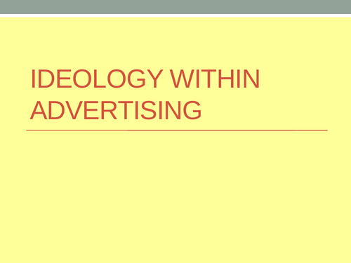 Ideology in Advertising
