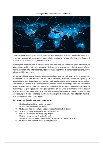GCSE French (Higher) - Module 1 - Page 9 - Ma vie en ligne