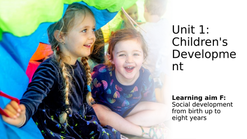 AAQ in Early Childhood Development. Unit 1. Learning aim F.