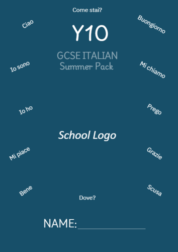 GCSE Italian Summer Pack (Y10) Thematic Revision & Practice Resource