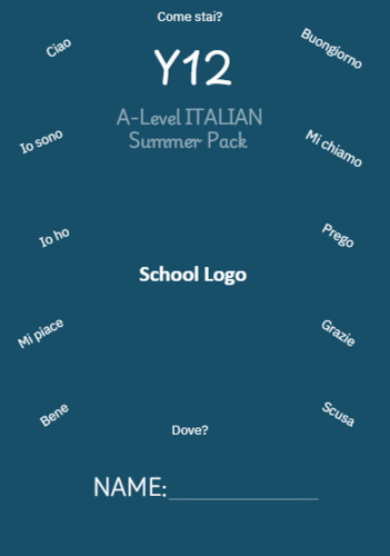 A-Level Italian Summer Pack – Year 12 Revision & Language Booster