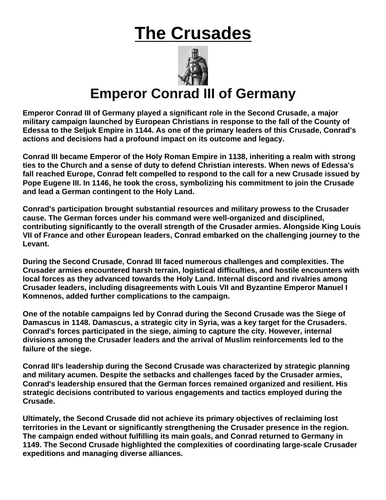 Second Crusade (1147-1149) Unit Assignment Bundle (5 Articles w/ Questions)
