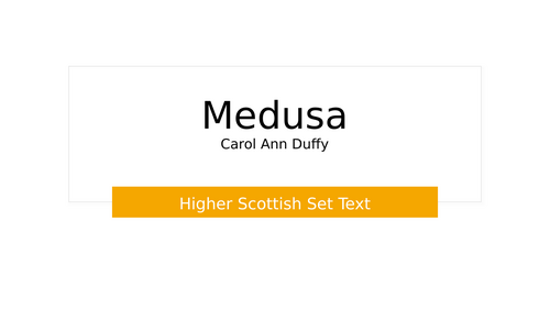 Havisham & Medusa Duffy Scottish Set Text Resources