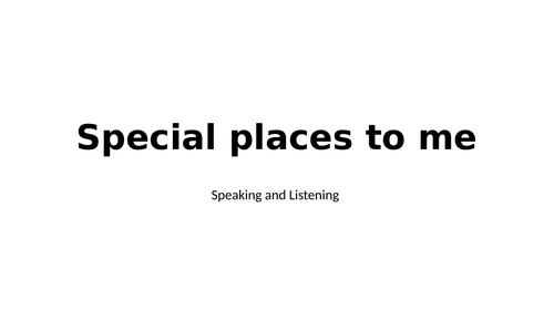 A First Book of the Sea Elicitation Task - My Special Place