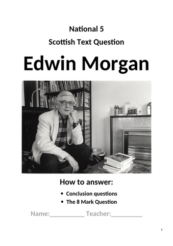 Edwin Morgan materials for NEW poems 2025-2026