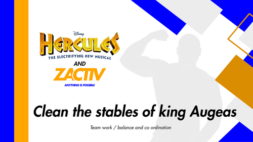 Sports day/PE game ideas inspired by Disney’s Hercules - the electrifying new musical - and Zactiv