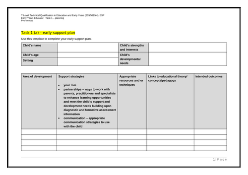 Generation 2 T Level Education & Early Years ESP