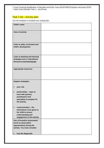 Generation 2 T Level Education & Early Years ESP