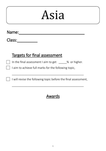 Study booklet - Asia