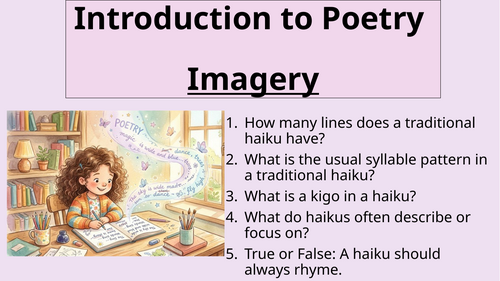 Introduction to Poetry - Imagery (Assessment Prep and Assessment)