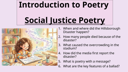 Introduction to Poetry - Social Justice Poetry