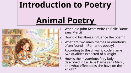 Introduction to Poetry - Animal Poetry
