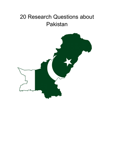 20 Research Questions about Pakistan
