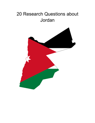 20 Research Questions about Jordan