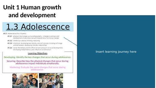 AAQ Health and Social Care 1.3 Adolescence