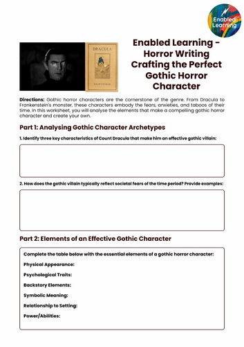 Horror Writing Lesson - Creating a Character