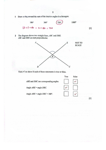 STAGE 9 PROGRESSION TEST MATHEMATICS PAPER 2 (2024) WORKED SOLUTIONS