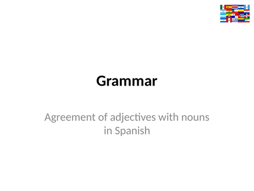 Viva 1 - Module 4 - ¿Cómo es? - Grammar - Adjectival agreement