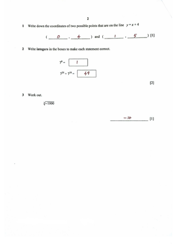 STAGE 8 PROGRESSION TEST MATHEMATICS PAPER 1 (2023) WORKED SOLUTIONS
