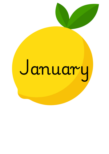 Months of the year - Lemons