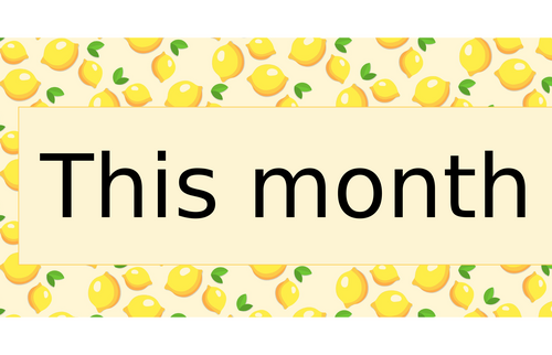 Lemon Display Banner