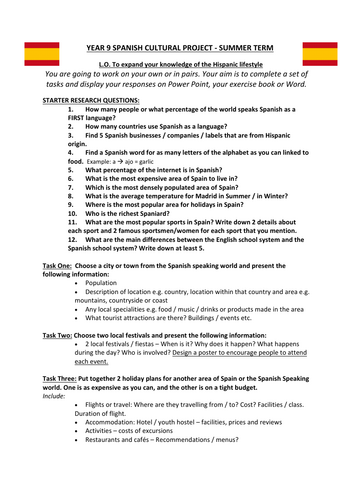 Spanish summer project
