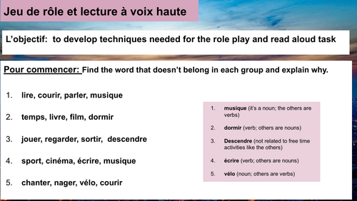 New Spec Role play and Read aloud task lesson- 2026 Exam