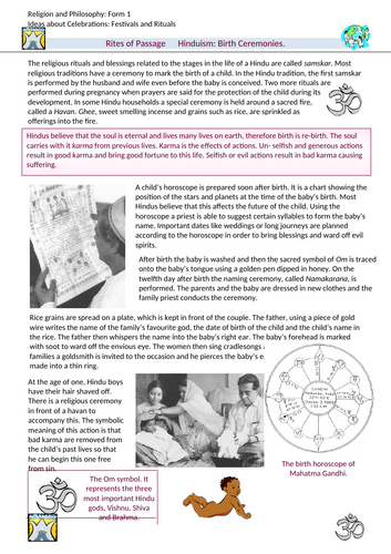 KS3 Rites of Passage