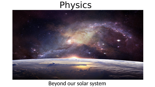 Beyond our solar system