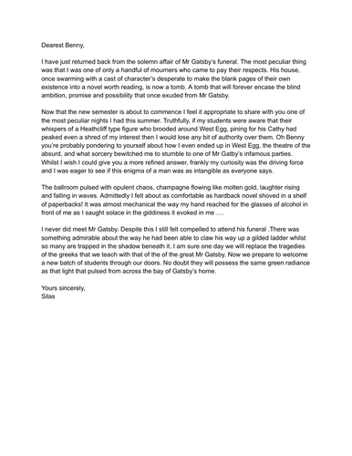 Owl Eyes Recast The Great Gatsby