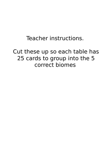 Year 5 or 6 Geography taster lesson
