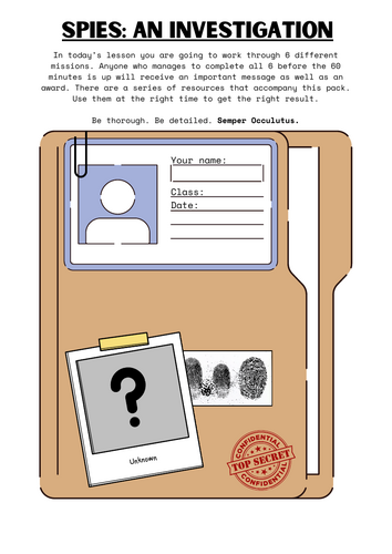 Spies: An Independent Investigation