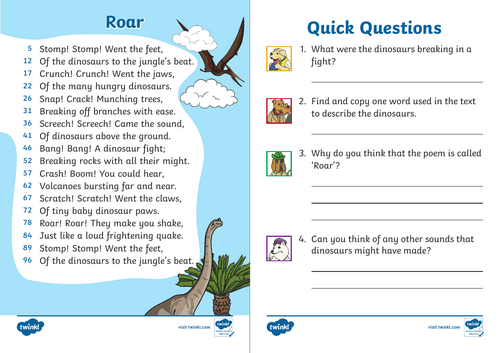 Poetry homework booklets