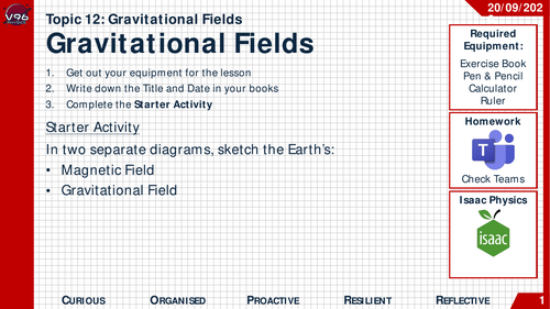 Edexcel A Level Physics - Gravitational Fields (Whole Unit)