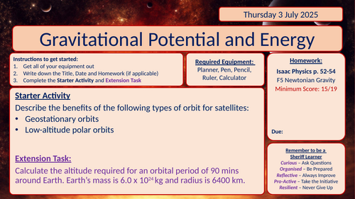 Lesson: Gravitational Potential