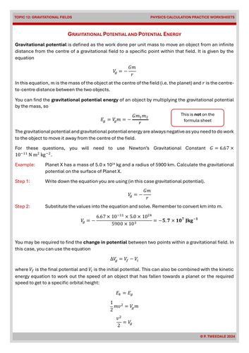 Lesson: Gravitational Potential