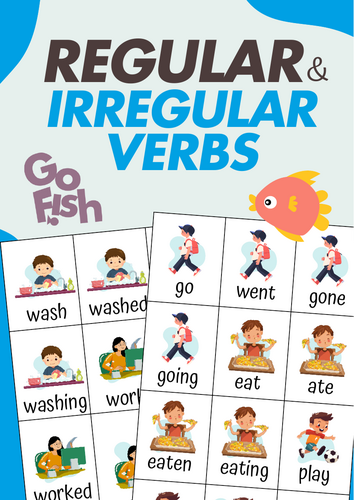 Go Fish – Regular & Irregular Verbs